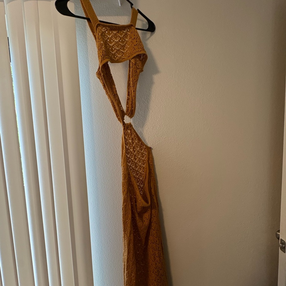 Elegant Mustard Yellow Maxi Dress
